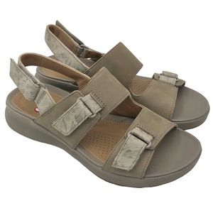 CLARKS UN ADORN SLING SANDAL TAUPE COMBI Size 5